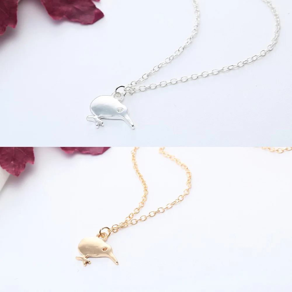 Gold Color Chick Trendy Cute Short Animal Simple Jewelry Birds Necklaces Pendants Silver Chicken Chain Charm | Украшения и