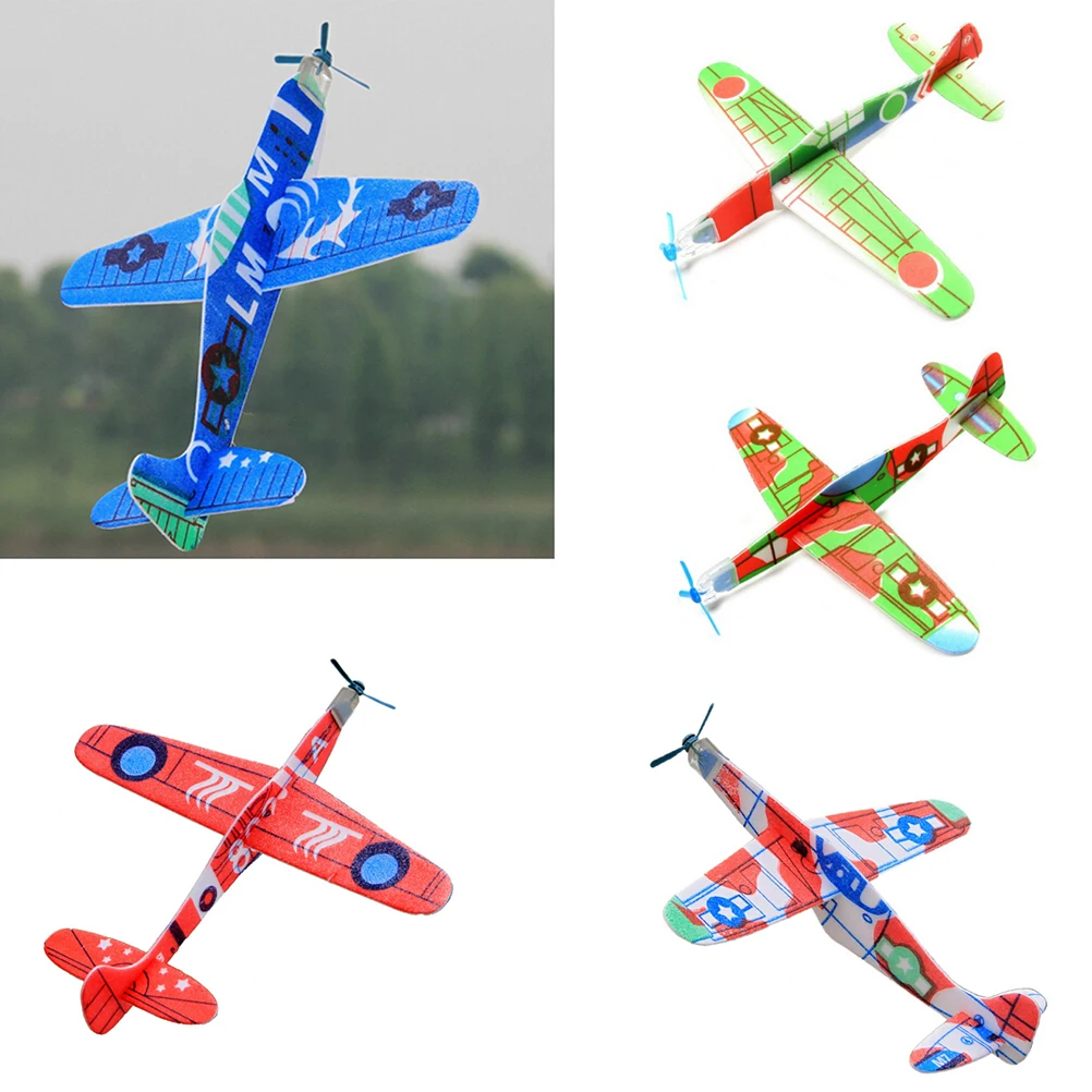 DIY Assembly Flapping Wing Flight For Children Flying Kite Paper Airplane Model Imitate Birds Aircraft Toys for boy