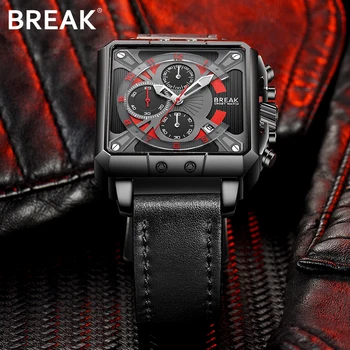 BREAK Men Watch Top Brand Luxury Male Leather Auto Date Sport Quartz Chronograph Military Wristwatches Man Clock relogio 5667
BREAK Men Watch Top Brand Luxury Male Leather Auto Date Sport Quartz Chronograph Military Wristwatches Man Clock relogio 5667