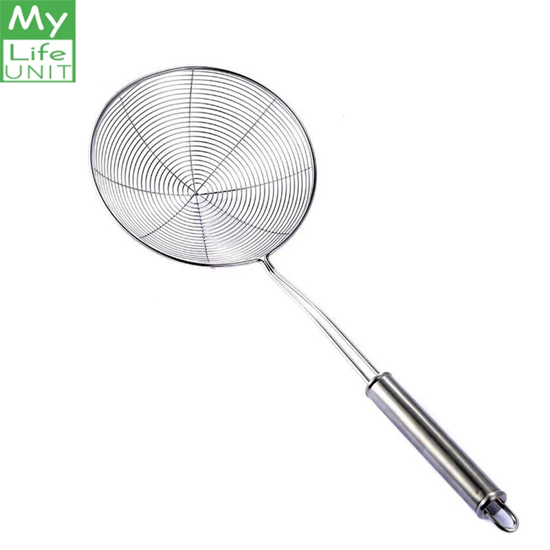 MYLIFEUNIT Stainless Steel Spider Strainer Wire Oil Skimmer Strainer with Net Colanders Mesh Ladle Kitchen Tools
MYLIFEUNIT Stainless Steel Spider Strainer Wire Oil Skimmer Strainer with Net Colanders Mesh Ladle Kitchen Tools