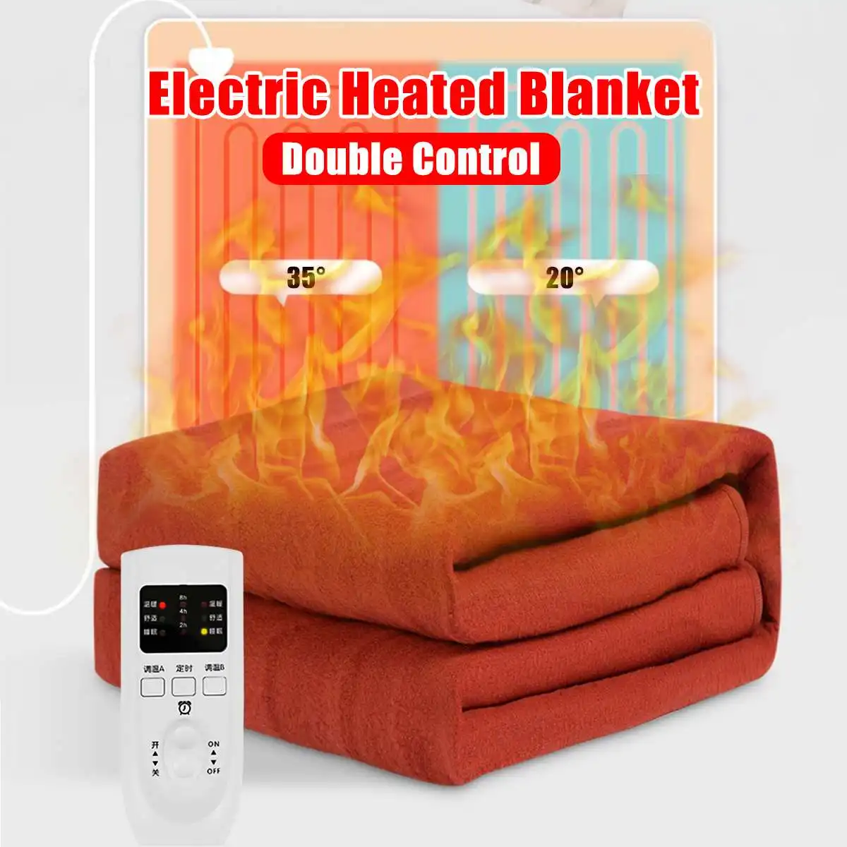 Electric Blanket Heating Thicker Warm Mat Double/Single Body Warmer Electrique Carpets Handy Heated Thermostat Blanke
Electric Blanket Heating Thicker Warm Mat Double/Single Body Warmer Electrique Carpets Handy Heated Thermostat Blanke
