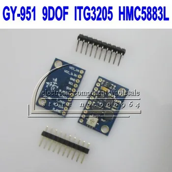 GY-951 AHRS 9DOF 9-axis inertial navigation ITG3205 HMC5883L sensor module 3-axis accelerometer 3-axis magnetic field
GY-951 AHRS 9DOF 9-axis inertial navigation ITG3205 HMC5883L sensor module 3-axis accelerometer 3-axis magnetic field