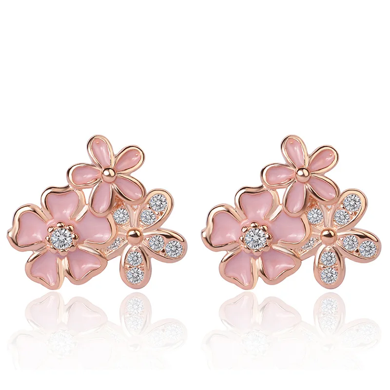 Fashion Flower Stud Earrings for Women Jewelry AAA Zircon Epoxy 925 Sliver Simple Earrings Wedding Party Luxury Christmas Gift
Fashion Flower Stud Earrings for Women Jewelry AAA Zircon Epoxy 925 Sliver Simple Earrings Wedding Party Luxury Christmas Gift