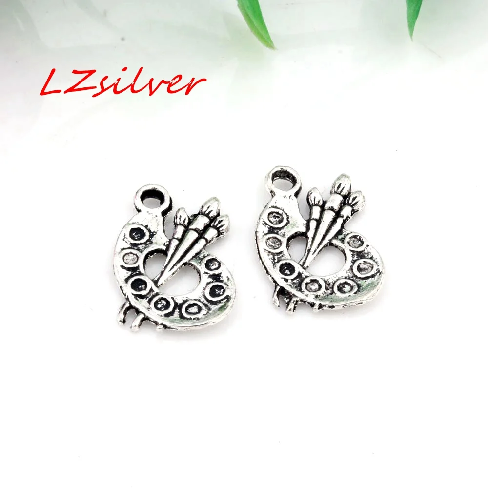 Hot ! 20pcs New Antique Silver Paint Palette Charm pendants DIY Jewelry 14 x 17mm cv4
Hot ! 20pcs New Antique Silver Paint Palette Charm pendants DIY Jewelry 14 x 17mm cv4