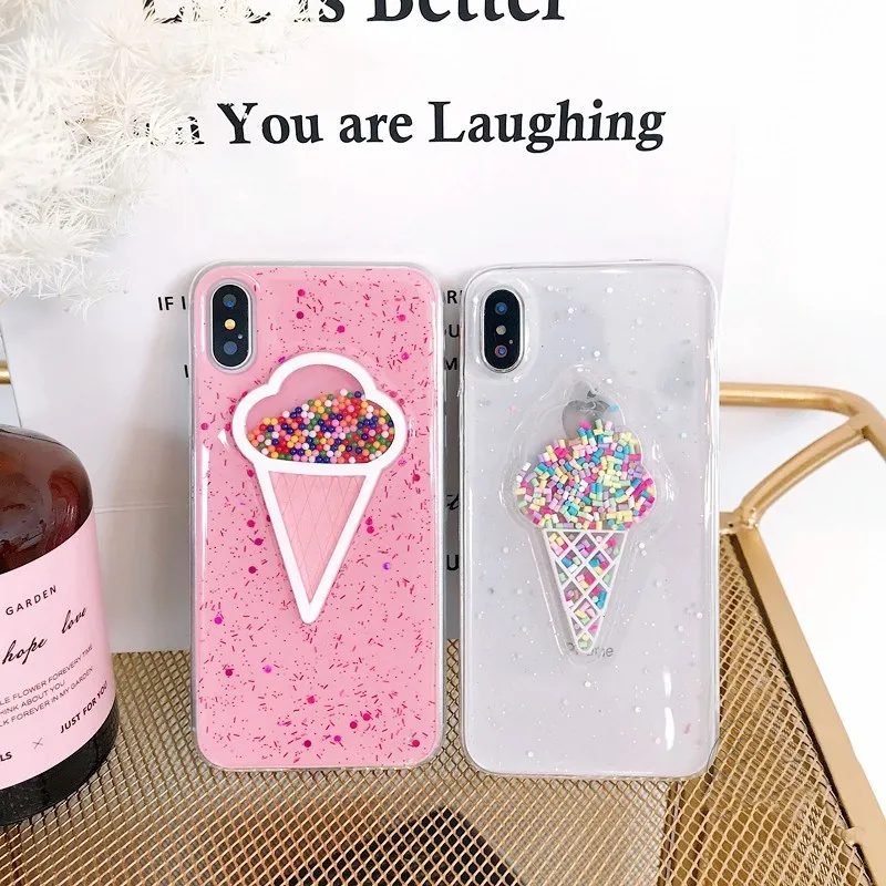 Pink Glitter Bling Ice Cream Phone cases for iphone X 7 8 PLUS Cute Moon case for iphone XS MAX XR 7 8 6s Marble soft TPU cover
Pink Glitter Bling Ice Cream Phone cases for iphone X 7 8 PLUS Cute Moon case for iphone XS MAX XR 7 8 6s Marble soft TPU cover