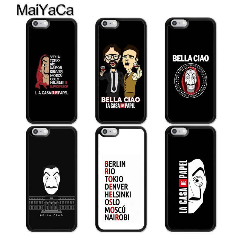 MaiYaCa La Casa De Papel BELLLA CIAO TPU Phone Case For iPhone X XR XS MAX 6S 6 7 8 Plus 5S SE Rubber Bcak Cover Coque Shell
MaiYaCa La Casa De Papel BELLLA CIAO TPU Phone Case For iPhone X XR XS MAX 6S 6 7 8 Plus 5S SE Rubber Bcak Cover Coque Shell