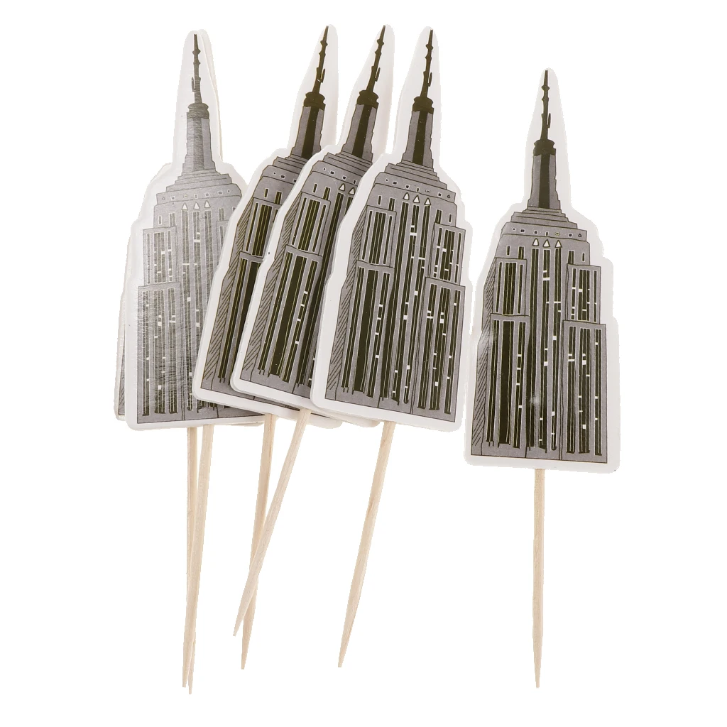 24pcs/lot Cupcake Topper New York Empire State Taxi Statue Liberty Cupcake Picks for Wedding Birthday Baby Shower Party Supplies 24pcs/lot Cupcake Topper New York Empire State Taxi Statue Liberty Cupcake Picks for Wedding Birthday Baby Shower Party Supplies