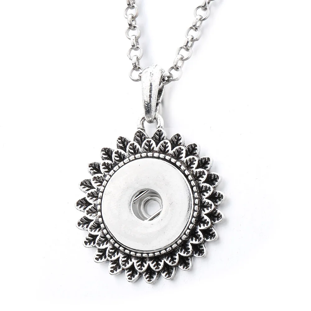 New Snap Button Jewelry Necklace Simple Round Flower Snap Button Pendant Necklace Fit 18mm Snap Buttons Jewelry Snaps Necklace
New Snap Button Jewelry Necklace Simple Round Flower Snap Button Pendant Necklace Fit 18mm Snap Buttons Jewelry Snaps Necklace