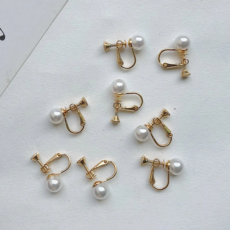 1PCS Simulated Pearl Spiral Pure Copper without piercing Ear Clip Earrings Do Not Hurt Ears / Easy to Wear Clips Earring Jewelry
1PCS Simulated Pearl Spiral Pure Copper without piercing Ear Clip Earrings Do Not Hurt Ears / Easy to Wear Clips Earring Jewelry