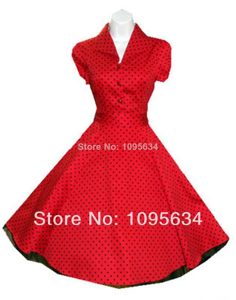 free shipping short sleeve red Polka dot Swing 50's Housewife pinup Dress Vintage Rockabilly Retro
free shipping short sleeve red Polka dot Swing 50's Housewife pinup Dress Vintage Rockabilly Retro