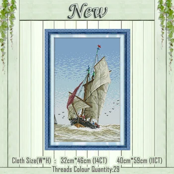 brave the wind and the waves painting counted printed on the canvas DMC 11CT 14CT kits NKF Cross Stitch embroider needlework Set
brave the wind and the waves painting counted printed on the canvas DMC 11CT 14CT kits NKF Cross Stitch embroider needlework Set