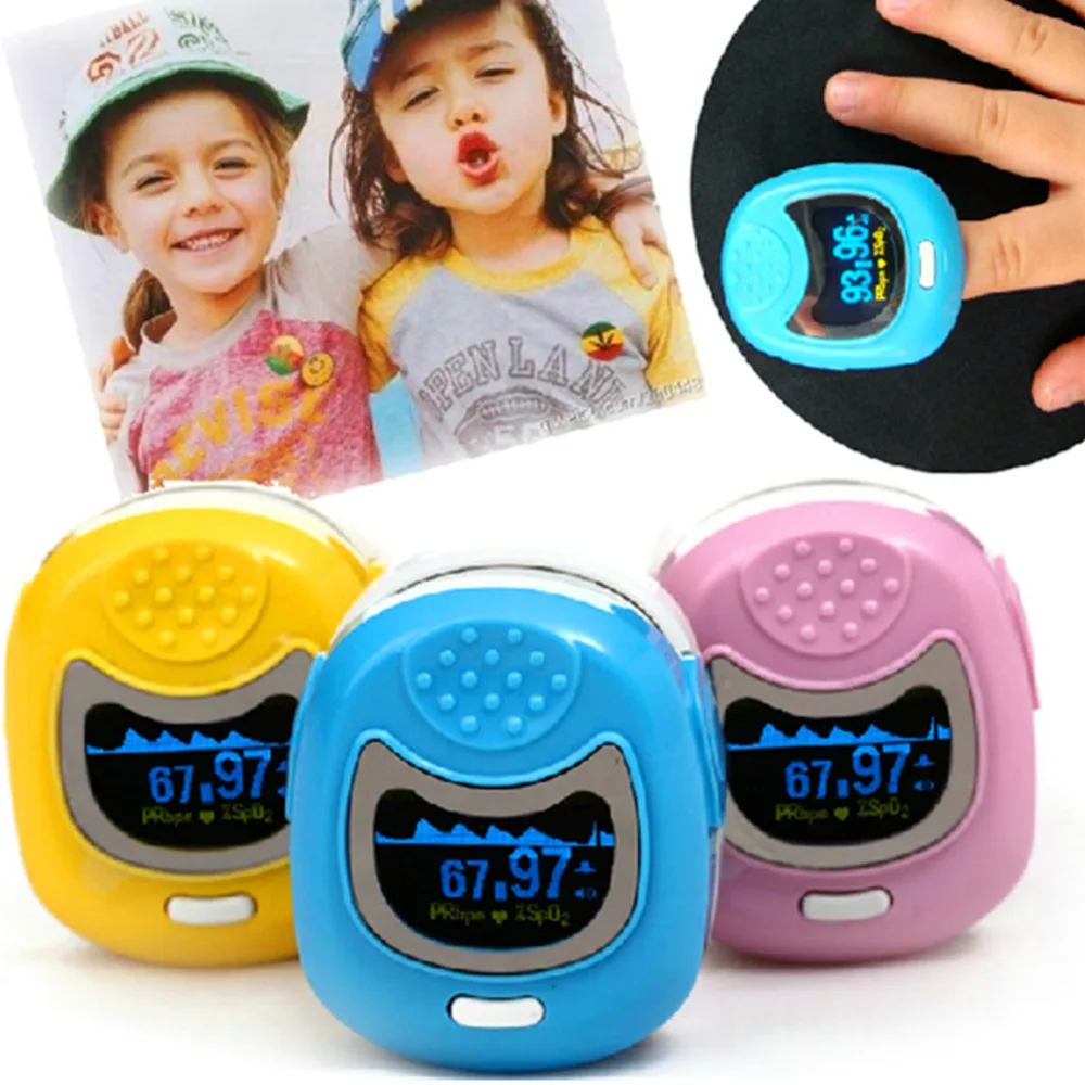

+ Rechargeable Battery Child Kids Pediatric OLED Fingertip digital Pulse Oximeter SpO2 Pulse Rate Monitor Blood Oxygen SpO2