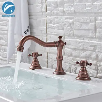 Antique Brass Bathroom Basin Faucet Widespread Sink Deck Mounted Washing Tap Cold Hot Dual Handle 3 Holes Brass Basin Mixer Tap
Antique Brass Bathroom Basin Faucet Widespread Sink Deck Mounted Washing Tap Cold Hot Dual Handle 3 Holes Brass Basin Mixer Tap