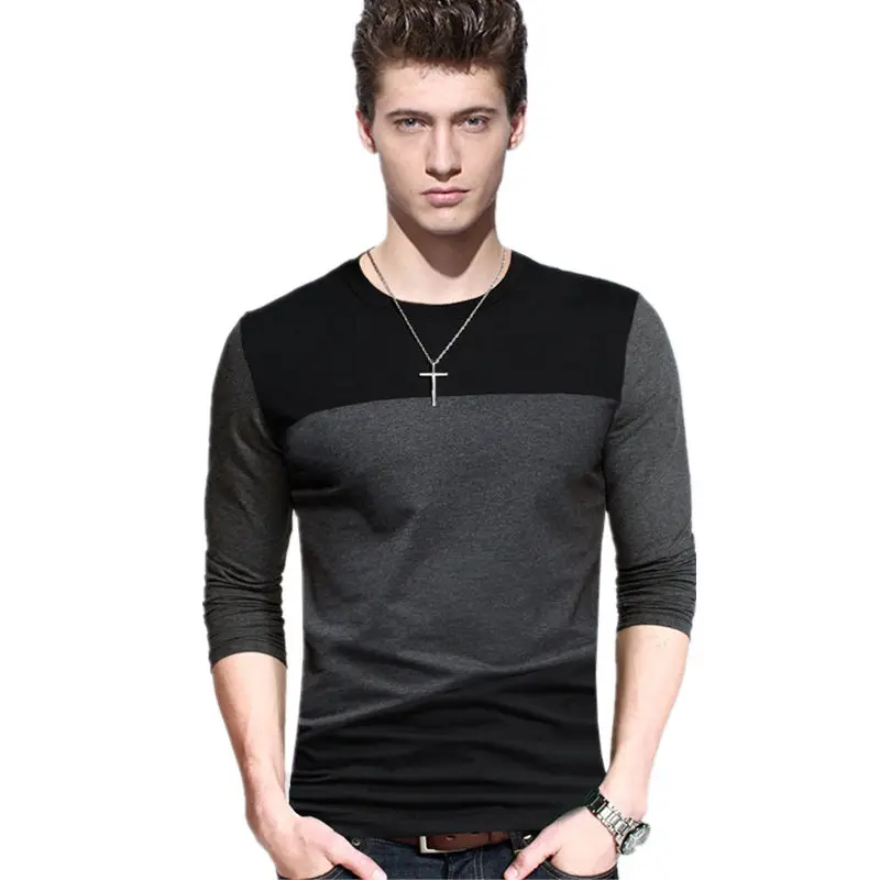 5XL Mens T Shirt Fashion 2019 Spring Long Sleeve T Shirts 100% Cotton Men Round Collar Contrast Collar Slim Fit Tshirt Plus Size
5XL Mens T Shirt Fashion 2019 Spring Long Sleeve T Shirts 100% Cotton Men Round Collar Contrast Collar Slim Fit Tshirt Plus Size