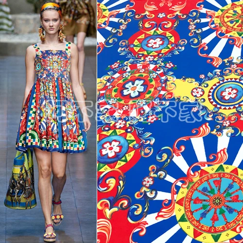 Dg Sicilian windmill printed dress clothing fabric spring and summer manual positioning flower skirt four-sided elastic fabric
Dg Sicilian windmill printed dress clothing fabric spring and summer manual positioning flower skirt four-sided elastic fabric