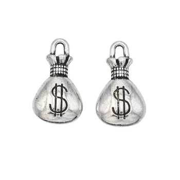 Antique Silver Plated Money Bags Charms Pendants for Jewelry Making DIY Handmade Craft 17x10mm
Antique Silver Plated Money Bags Charms Pendants for Jewelry Making DIY Handmade Craft 17x10mm