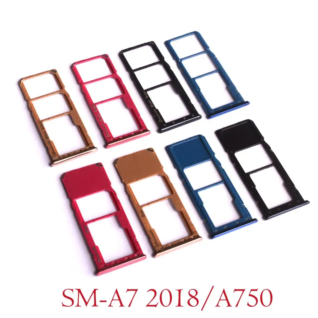 10 шт./лот держатель SIM-карты SD кардридер слот адаптер для Samsung Galaxy A7 2018 A750F A750DS A750FN
