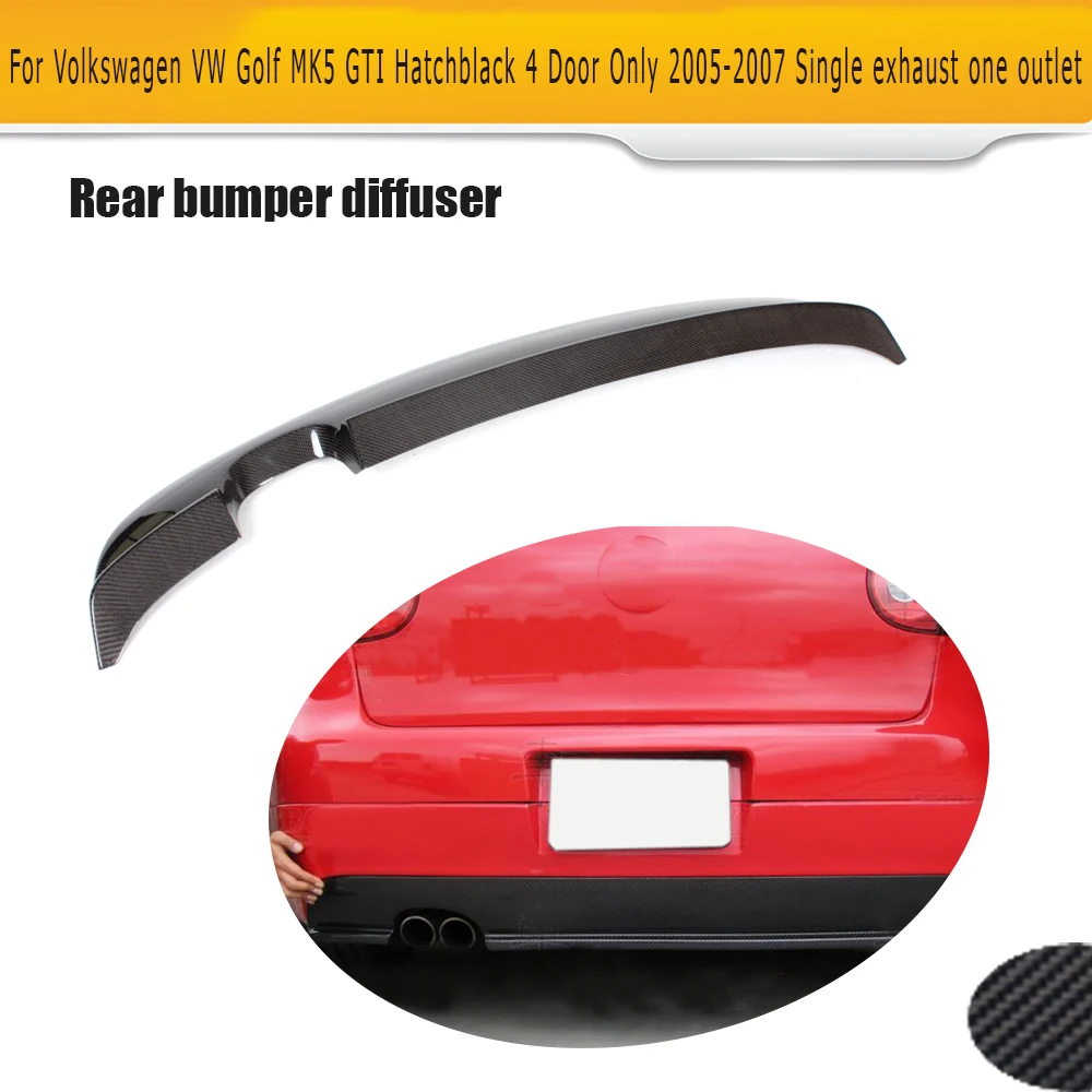 Carbon Fiber Car Rear Bumper Lip spoiler Diffuser For VW Volkswagen Golf 5 GTI Only 2005 2006 2007 Two Style
Carbon Fiber Car Rear Bumper Lip spoiler Diffuser For VW Volkswagen Golf 5 GTI Only 2005 2006 2007 Two Style