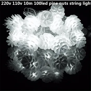 220v EU 110v US 10m 100led 8mode pine nuts modeling outdoor waterproof ip44 christmas garden decoration led string light
220v EU 110v US 10m 100led 8mode pine nuts modeling outdoor waterproof ip44 christmas garden decoration led string light