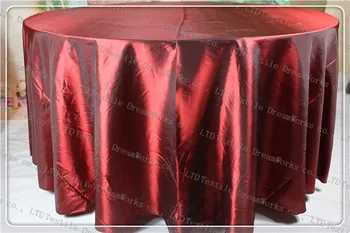 

Wine Color Taffeta Tablecloth For Wedding Event&Party&Hotel&Banqet Supplies/Decoration(Chair Cover&Band&Backdrop&Napkins)