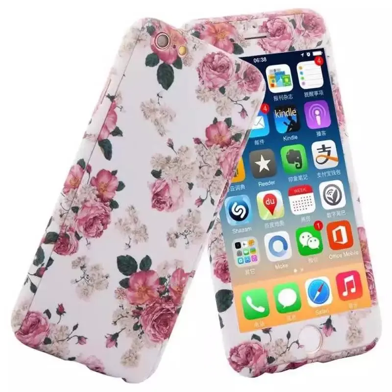 Love Flower 360 Degree Full Cover Fitted Case For iPhone 5 5S SE 6 6S 7 Plus Cases With Glass Floral Star Camouflage Phone Case
Love Flower 360 Degree Full Cover Fitted Case For iPhone 5 5S SE 6 6S 7 Plus Cases With Glass Floral Star Camouflage Phone Case