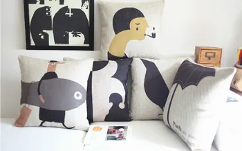 Nordic Black and white minimalist style Cotton cartoon Cushion Car office Home Decor sofa cushions 5PCS/LOT pillows
Nordic Black and white minimalist style Cotton cartoon Cushion Car office Home Decor sofa cushions 5PCS/LOT pillows