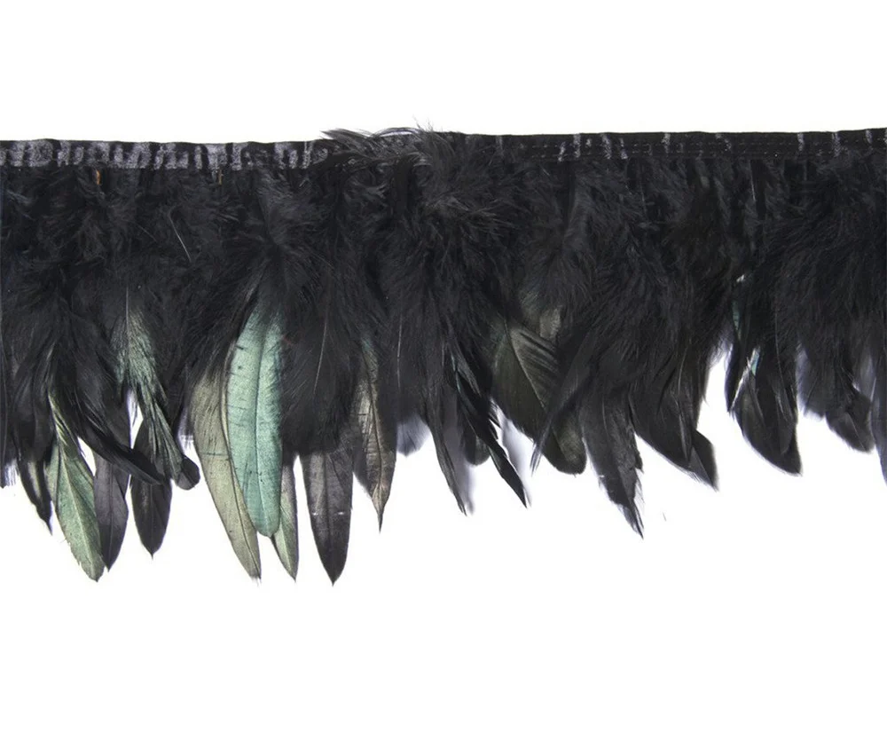 Wholesale 10Meters Black Chicken Rooster Feather Trims Pheasant Feathers for Crafts Fringe Ribbon Wedding Feathers Decoration
Wholesale 10Meters Black Chicken Rooster Feather Trims Pheasant Feathers for Crafts Fringe Ribbon Wedding Feathers Decoration