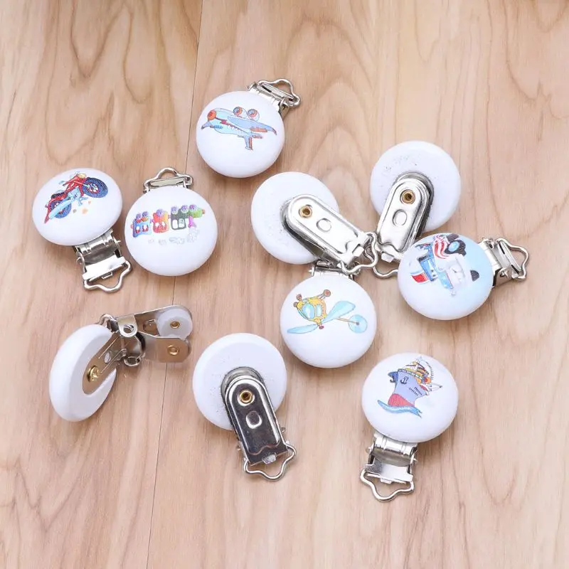 Drop ShiP 5Pcs/Lot Baby Pacifier Clips Mixed Printed Wood Metal Holder Clasps 4.4cm x 3cm
Drop ShiP 5Pcs/Lot Baby Pacifier Clips Mixed Printed Wood Metal Holder Clasps 4.4cm x 3cm