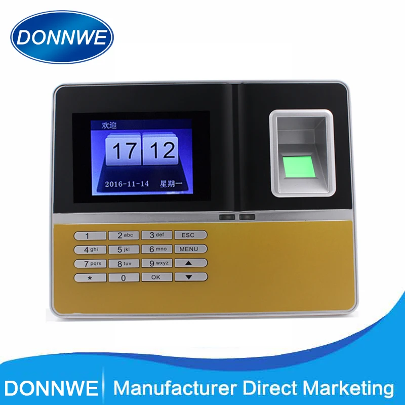 New arrival Donnwe F30 Biometric Fingerprint time Attendance System recorder clock
New arrival Donnwe F30 Biometric Fingerprint time Attendance System recorder clock