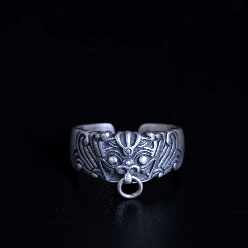 100% 925 Sterling Silver Matte Retro God Beast Dragon Open Rings For Women Men Chinese Style Vintage Style Jewelry
100% 925 Sterling Silver Matte Retro God Beast Dragon Open Rings For Women Men Chinese Style Vintage Style Jewelry
