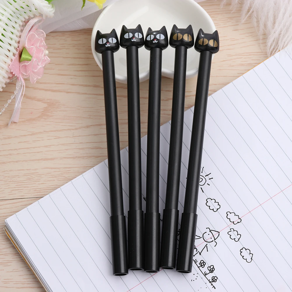 Random Color!! 4Pc/Set Cute Korean Kawaii Black Cat Gel Ink 0.5mm Cartoon Pencil Stationery Creative Gift School Supplies
Random Color!! 4Pc/Set Cute Korean Kawaii Black Cat Gel Ink 0.5mm Cartoon Pencil Stationery Creative Gift School Supplies