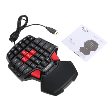 New Gamer Gaming T9 Keyboard and Mouse Combo Set PC Professional Single Hand Wired Keyboard with 1600 DPI USB LED Game Mouse
New Gamer Gaming T9 Keyboard and Mouse Combo Set PC Professional Single Hand Wired Keyboard with 1600 DPI USB LED Game Mouse
