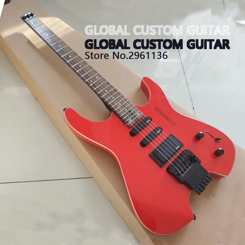 Stenberger Headless Electric Guitar with Flamed Maple,Stain finish red color, Black Hardware,Real photo show,Limited-time offers
Stenberger Headless Electric Guitar with Flamed Maple,Stain finish red color, Black Hardware,Real photo show,Limited-time offers