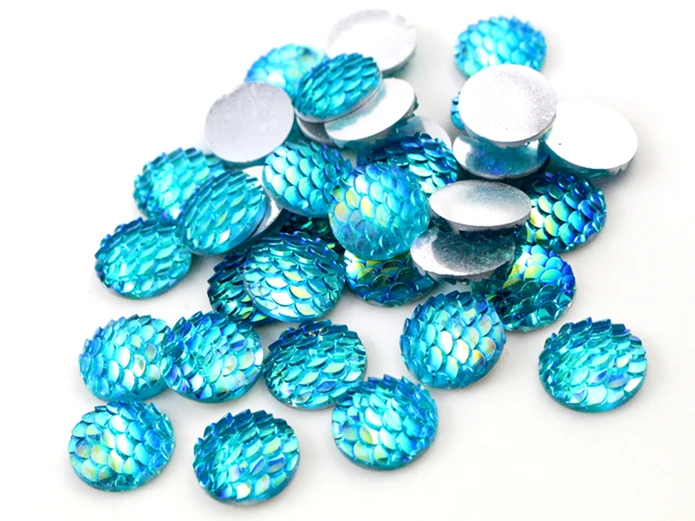 New Fashion 40pcs 12mm Water Green AB Colors Fish Scale Style Flat back Resin Cabochon For Bracelet Earrings accessories H6-59
New Fashion 40pcs 12mm Water Green AB Colors Fish Scale Style Flat back Resin Cabochon For Bracelet Earrings accessories H6-59