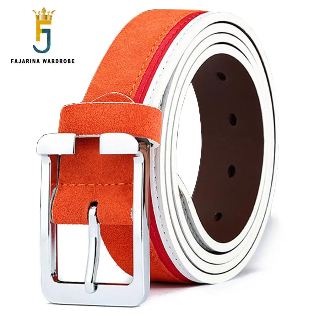 FAJARINA Brand Quality Fashion Cow Skin Men Belts for Men Genuine Leather Striped Male Pin Buckle Metal Free Shipping N17FJ410
FAJARINA Brand Quality Fashion Cow Skin Men Belts for Men Genuine Leather Striped Male Pin Buckle Metal Free Shipping N17FJ410