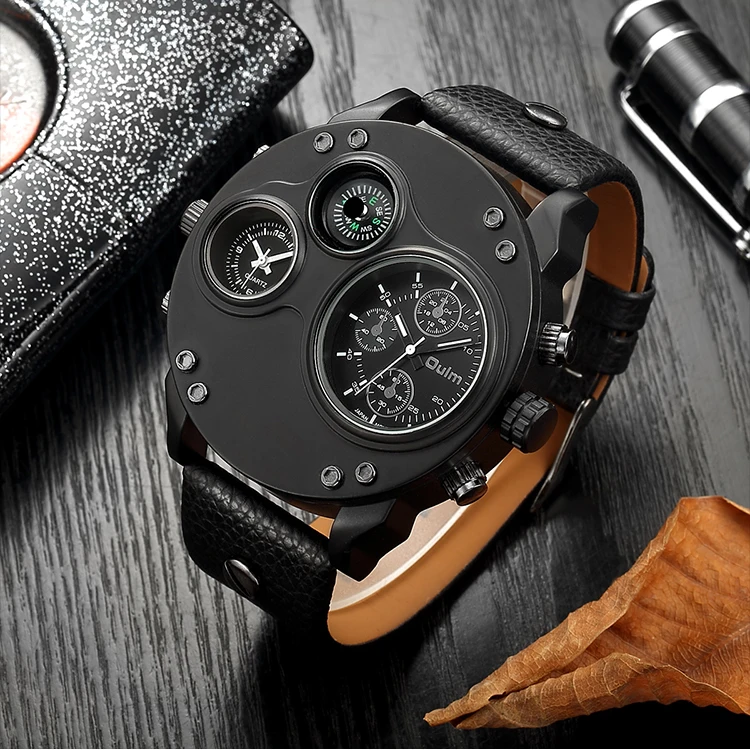 Military Watch Men Sports Watches Quartz Clock Working Sub-dial Genuine Leather Strap Big Size Dial Waterproof Mens Wristwatch
Military Watch Men Sports Watches Quartz Clock Working Sub-dial Genuine Leather Strap Big Size Dial Waterproof Mens Wristwatch
