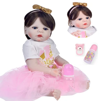 Bebes reborn corpo de silicone inteiro realista menina 57cm princess girl reborn toddler doll toys for children gift brinquedos
Bebes reborn corpo de silicone inteiro realista menina 57cm princess girl reborn toddler doll toys for children gift brinquedos