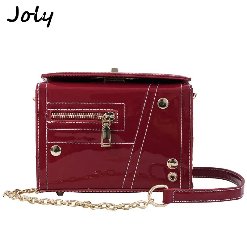 Fashion Women Bags Flap Bag Personality Patent Leather Zipper Women Shoulder Bag Casual Solid Women's Chain Bag Dropshipping Sac
Fashion Women Bags Flap Bag Personality Patent Leather Zipper Women Shoulder Bag Casual Solid Women's Chain Bag Dropshipping Sac