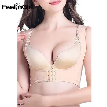 FeelinGirl Comfortable Wide Straps Nude Push Up Bra Women High Elastic Plus Size Bra Shapers Chest Push Shapewear-E
FeelinGirl Comfortable Wide Straps Nude Push Up Bra Women High Elastic Plus Size Bra Shapers Chest Push Shapewear-E