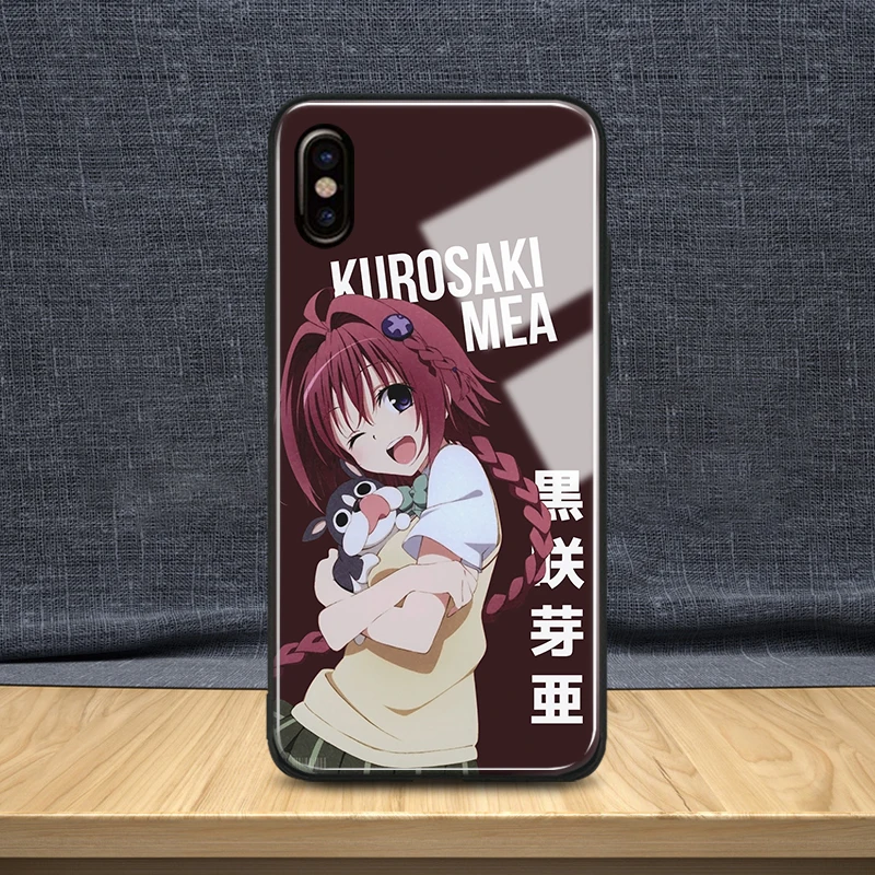 Mea Kurosaki To LOVE-Ru Tempered Glass Soft Silicone Phone Case Shell For Apple iPhone 5 5s Se 6 6s 7 8 Plus X XR XS 11 PRO MAX | Мобильные