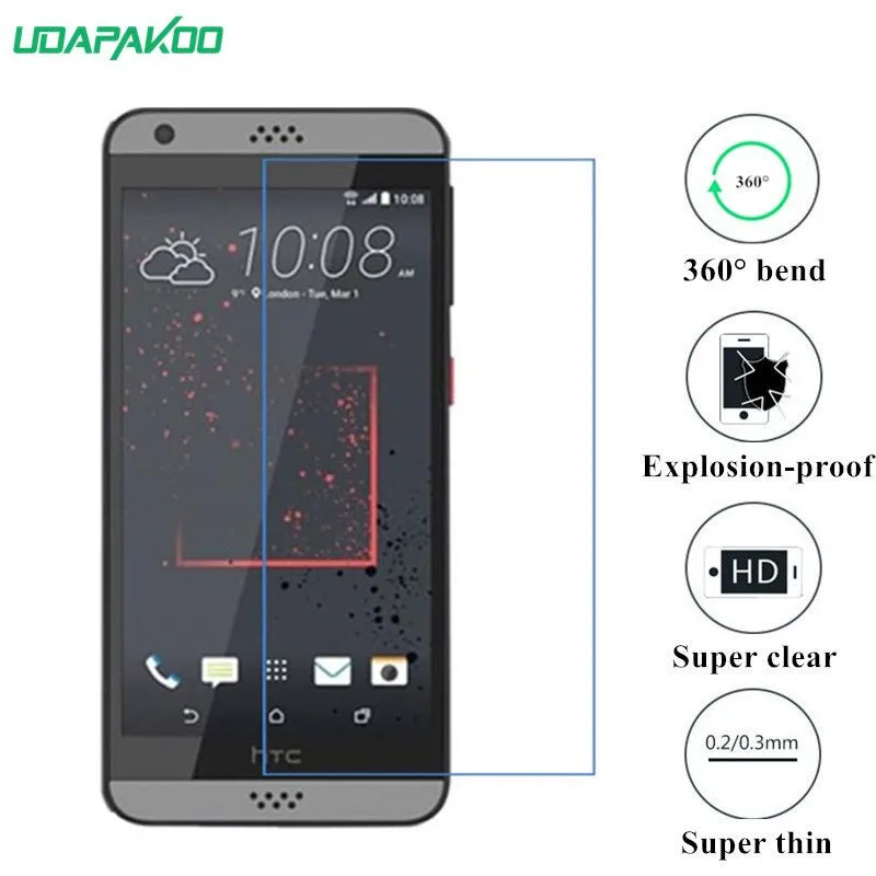 

udapakoo clear Tempered (soft glass) film for HTC Desire 530 630 Nano Explosion-proof glass Screen Protector