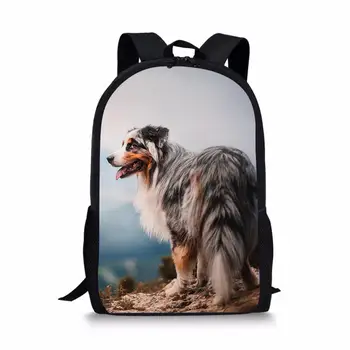 New School Bags Australian Shepherd Dog Prints Book Backpack For Girls School Canvas Shoulder Backpacks Rugzak Kinderen Meisje
New School Bags Australian Shepherd Dog Prints Book Backpack For Girls School Canvas Shoulder Backpacks Rugzak Kinderen Meisje