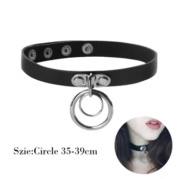 1PC NEW Handmade Women Leather Collar Choker Necklace Punk Rock Dark Harajuku Round Double O Round Classic Vintage Necklace Gift
1PC NEW Handmade Women Leather Collar Choker Necklace Punk Rock Dark Harajuku Round Double O Round Classic Vintage Necklace Gift