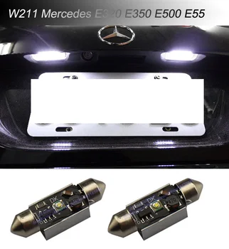 2x License plate Lights for Mercedes W211 E320 E350 E500 E55 Canbus Led Chip Manufacturer Cree Lighting bulbs
2x License plate Lights for Mercedes W211 E320 E350 E500 E55 Canbus Led Chip Manufacturer Cree Lighting bulbs