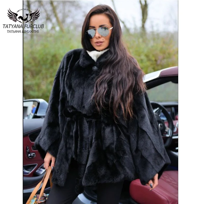 Real Mink Fur Coats Women With Belt Bat Type Regular Long Black Mink Fur Coat With Lapel Luxury Fashion Warm Fur Outwear
Real Mink Fur Coats Women With Belt Bat Type Regular Long Black Mink Fur Coat With Lapel Luxury Fashion Warm Fur Outwear