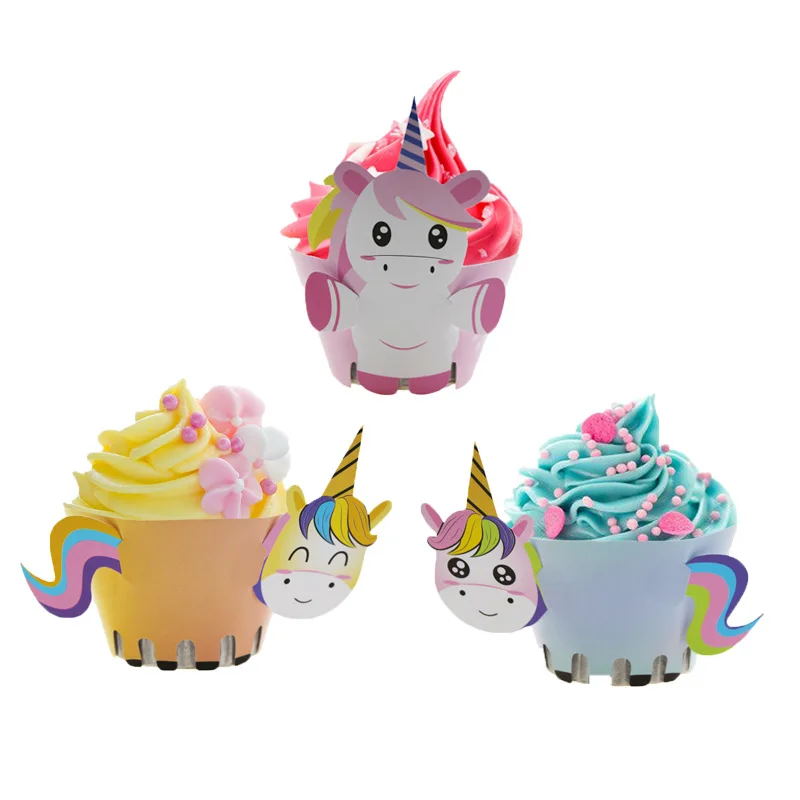 12pcs/lot Cartoon Unicorn Cupcake Wrapper Kids Birthday Party Cake Decorate Supplies Baby Shower Dessert Table Decor
12pcs/lot Cartoon Unicorn Cupcake Wrapper Kids Birthday Party Cake Decorate Supplies Baby Shower Dessert Table Decor