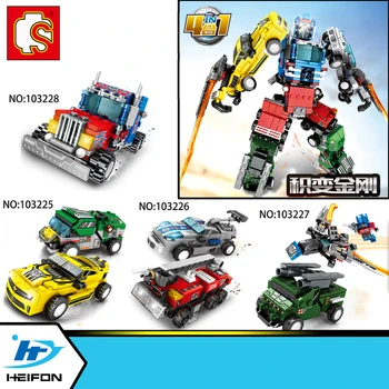 Deformation Robot racing Sports car Fit Mecha of steel Building Blocks Bricks Compatible Model toys Sembo 103225
Deformation Robot racing Sports car Fit Mecha of steel Building Blocks Bricks Compatible Model toys Sembo 103225