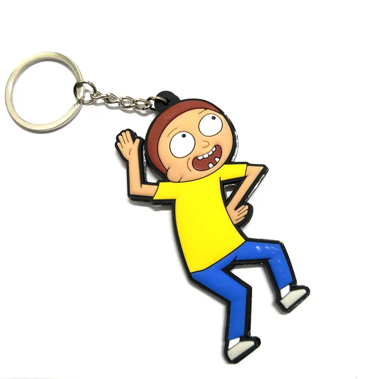 3D Funny Rick And Morty KeyChain Cartoon PVC Pendant Key Chain Key Ring Kids Key Holder Gift
3D Funny Rick And Morty KeyChain Cartoon PVC Pendant Key Chain Key Ring Kids Key Holder Gift