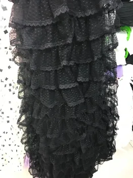 CiCi-7232 beautiful french lace fabric Newest Embroidered tulle mesh fabric in black for sexy dress
CiCi-7232 beautiful french lace fabric Newest Embroidered tulle mesh fabric in black for sexy dress