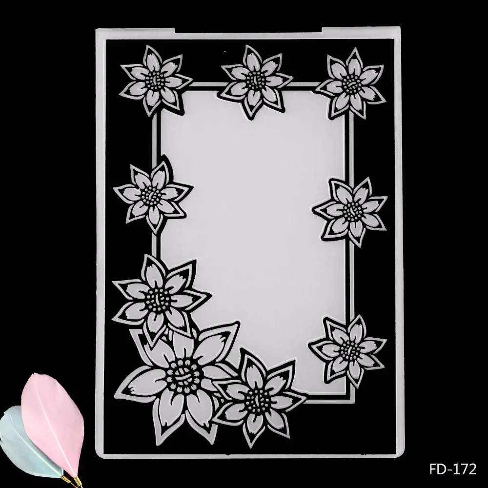 Beautiful flowers Frame Plastic Embossing Folder for Scrapbooking Paper Craft DIY Card Making Decoration Supplies
Beautiful flowers Frame Plastic Embossing Folder for Scrapbooking Paper Craft DIY Card Making Decoration Supplies